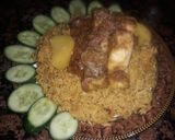 A picture of step 9 of Sindhi style fish pulao.