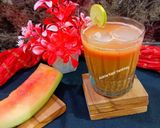 A picture of step 3 of Watermelon Sattu.