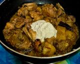 A picture of step 9 of Chicken Rezala.