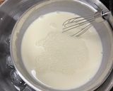 A picture of step 4 of Black sesame pudding.