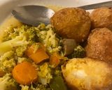 A picture of step 1 of Yam balls 😋😋.