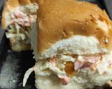 A picture of step 2 of Mayo pav with crunch.