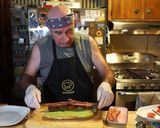 Foto del paso 5 de la receta: Sándwich de churrasco con palta y tocino