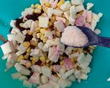 A picture of step 2 of Beetroot panner sandwich.