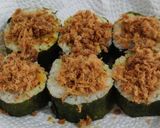 A picture of step 12 of Pork floss shrimp roll.