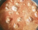A picture of step 4 of Meatballs with Rice in Chipotle Broth.