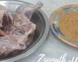 A picture of step 1 of Lahori Chargha.