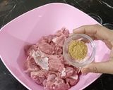 A picture of step 1 of Bhuna Gosht.