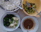Foto langkah ke 3 dari resep Nasi Pecel Sederhana.