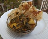 A picture of step 3 of Methi aloo with paratha.