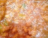 A picture of step 7 of Chikan manchurian with fried rice.