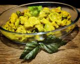 A picture of step 8 of Capsicum aloo.