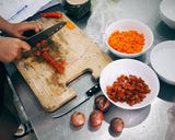 Hình bước làm 3 của món Fried rice of Yangzhou