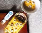 Hình bước làm 3 của món Pudding sandwich cho bữa sáng của bé