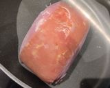 A picture of step 2 of Gammon Joint with Honey and Mustard Glaze.