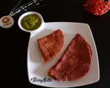 A picture of step 5 of Oats Beetroot Dosa.