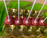 A picture of step 2 of Rose barfi pops.