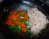 A picture of step 5 of Chinese rice.