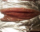 Foto del paso 8 de la receta: Lomo de bonito con majado Urrutia al horno, sobre fondo de ensalada con boquerones en vinagre
