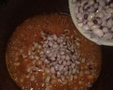 A picture of step 4 of Jollof rice and beans With fried plantain.