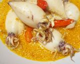 Foto langkah ke 5 dari resep Gulai Cumi-cumi isi Tahu.