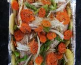Foto del paso 6 de la receta: Pollo al horno con papas
