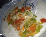 A picture of step 1 of White sauce pasta.