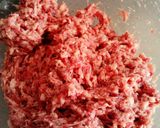A picture of step 2 of Korean Kimchi Pork Potstickers.