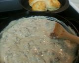 A picture of step 7 of Appalachian Sausage Gravy for biscuits.