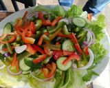 A picture of step 4 of Ginger garlic soul salad.