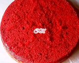 A picture of step 7 of Red velvet cake.