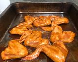 A picture of step 4 of Honey-Sriracha-Soy Sticky Wings.