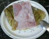 Foto del paso 4 de la receta: Atadillo de col rellena de crema de champiñones crudos y j. York