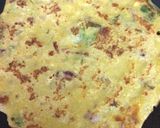A picture of step 3 of Moong daal and flour pancakes.