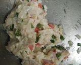 A picture of step 2 of Veg Tripe Schezwan rice.