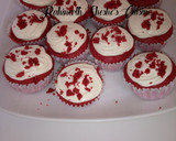 A picture of step 8 of Red Velvet cake(RVC).