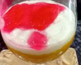 A picture of step 4 of Alphonso Mango Cream, Rabdi, Jelly Layers Dessert.
