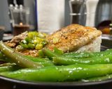A picture of step 10 of Tilapia with Scallion Sriracha Pesto.