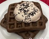A picture of step 5 of Chocolate Waffles.
