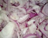 A picture of step 4 of Awara/Tofu with Onion Sauce.