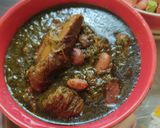 عکس مرحله 1 از دستور چلو خورشت قورمه سبزی