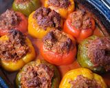 A picture of step 16 of Grandma's Spicy Stuffed Peppers.