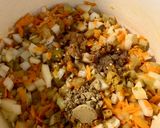 A picture of step 4 of Moroccan Lentil and Eggplant Soup.
