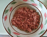 Foto del paso 1 de la receta: Albóndigas de arroz y salchichas Frankfurt