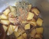 A picture of step 5 of Bhindi Aloo.