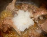 A picture of step 1 of Bhindi Gosht Salan / Mutton Okra Curry.