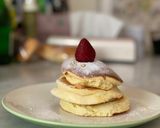 Foto langkah ke 4 dari resep Jiggly,fluffy pancake.
