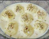 A picture of step 7 of Ras malai.