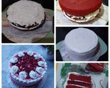 Foto langkah ke 9 dari resep Red Velvet Birthday Cake.