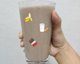 รูปขั้นตอนการทำที่ 5 ของ กล้วยปั่น นมเต้าหู้โอ๊ตมีลใส่ช็อกชิพ | Choco Banana with Oat Soy